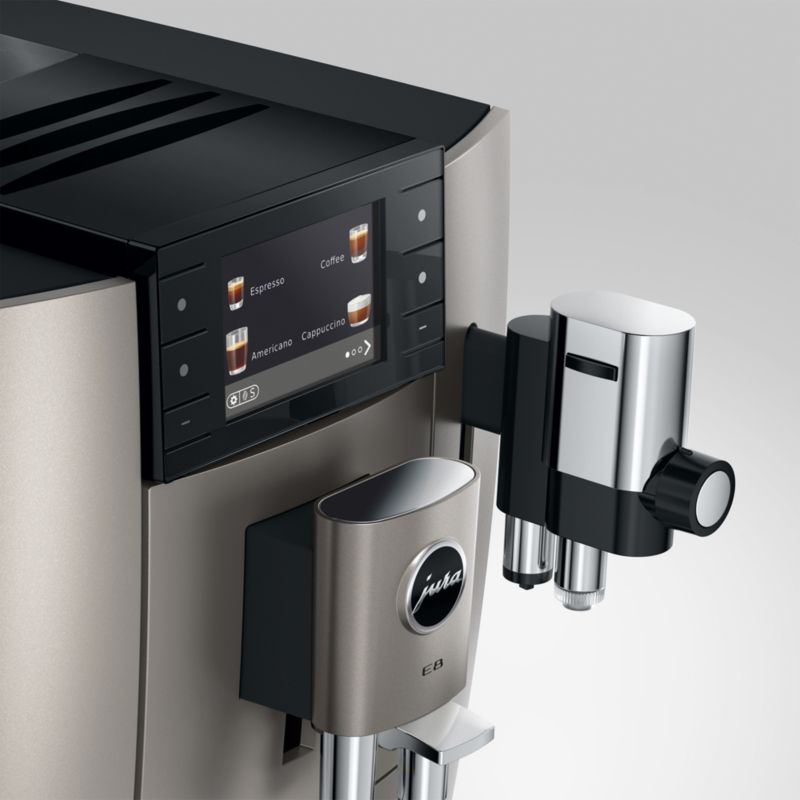 JURA ® E8 Automatic Espresso Machine in Midnight Silver - image 1 of 9