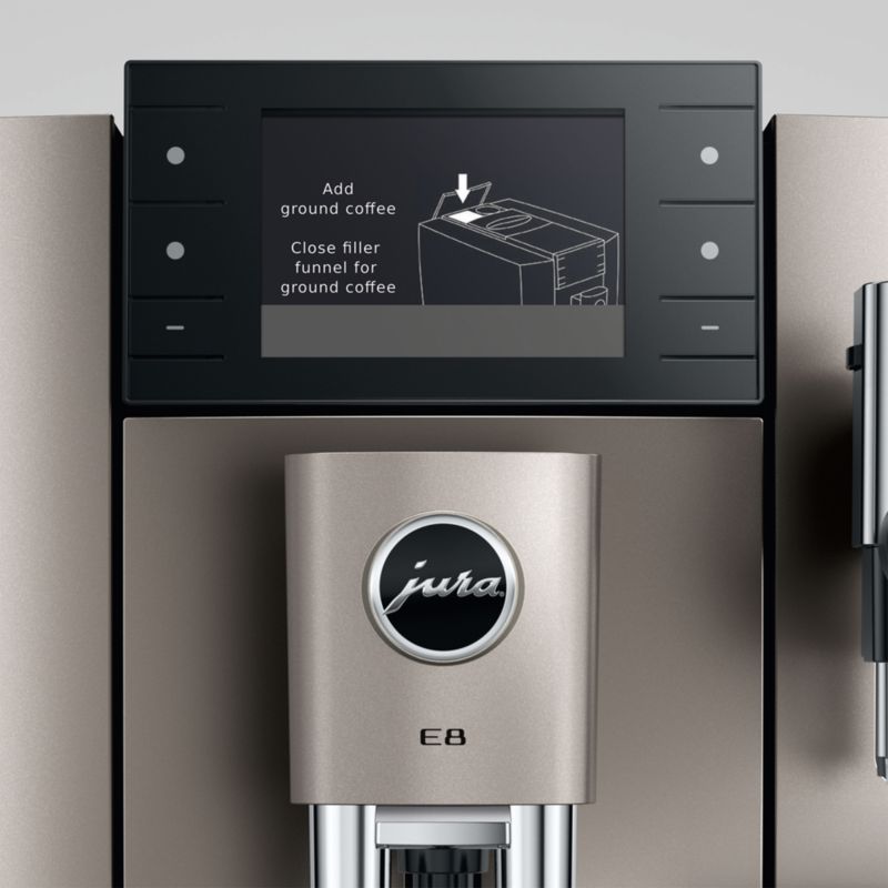 JURA ® E8 Automatic Espresso Machine in Midnight Silver - image 2 of 9