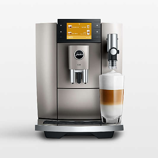 JURA ® E8 Gen 5 Automatic Espresso Machine in Midnight Silver