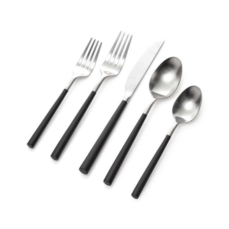 Jace 5-Piece Black Handle Flatware Place Setting - image 8 of 9