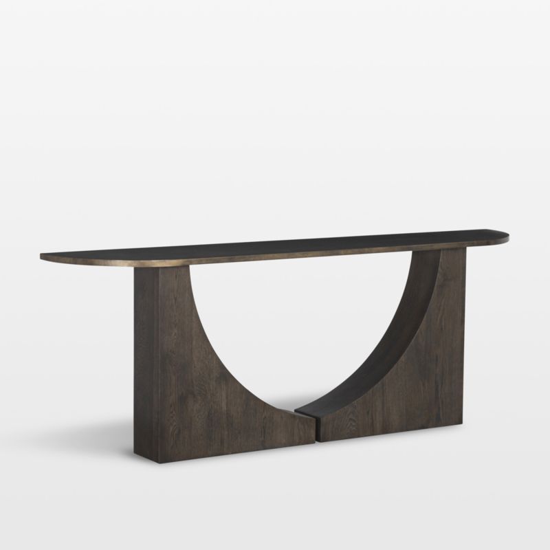 Jace Dark Brown Wood & Iron 84" Console Table - image 3 of 8