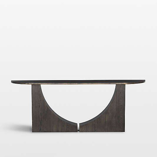 Jace Dark Brown Wood & Iron 84" Console Table