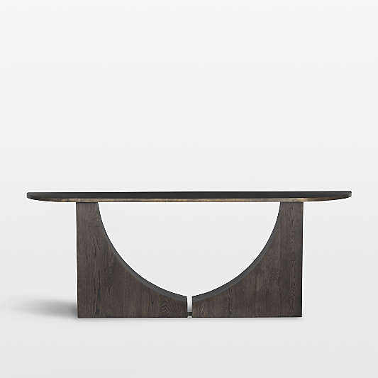 Jace Dark Brown Wood & Iron 84" Console Table