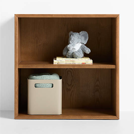 Jack 30" Hazelnut Ash Wood Modular Kids Open Bookcase