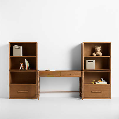 Jack 108" Hazelnut Ash Wood Kids Workspace Suite