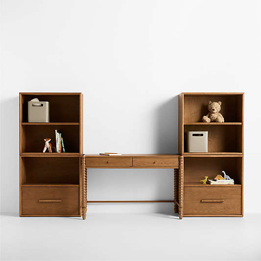 Jack 108" Hazelnut Ash Wood Kids Workspace Suite