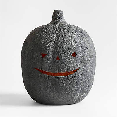 Jack-O-Lantern Large Ficonstone Lantern 16"