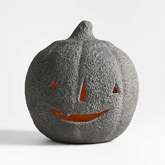 Jack-O-Lantern Medium Ficonstone Lantern 12"