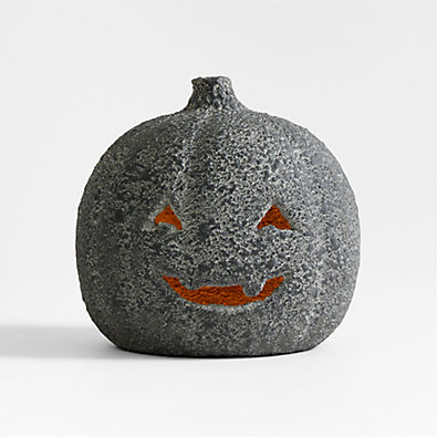 View Jack-O-Lantern Small Ficonstone Lantern 8" details