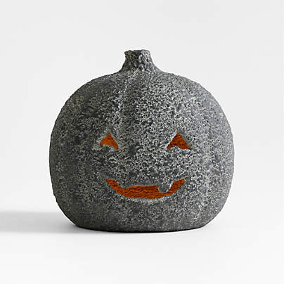Jack-O-Lantern Small Ficonstone Lantern 8.6"