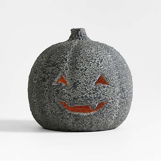 Jack-O-Lantern Small Ficonstone Lantern 8"