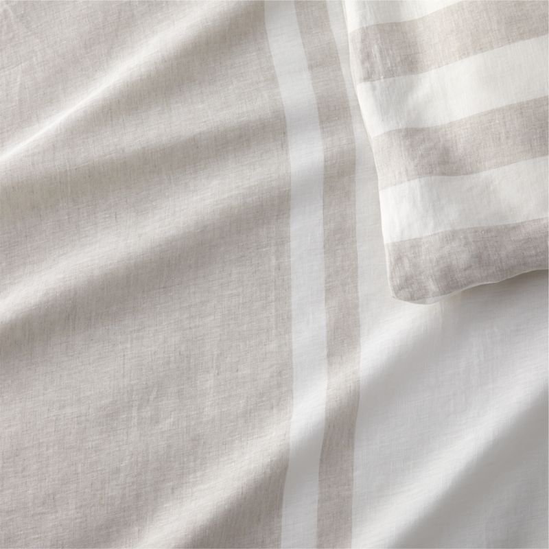 Jackie Stripe Linen Natural Standard Sham by Leanne Ford - image 4 of 10