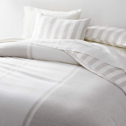 Cotton Linen Stripe Runners Bed Bedspread Protector Hotel Bedroom Bedding Decor