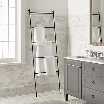 Aqueduct Nickel Standing Towel Rack + Reviews