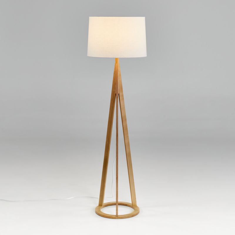 Jackson Natural Tripod Floor Lamp + Reviews | Crate and Barrel