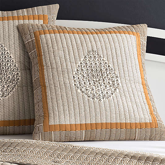 Jaipur Orange Euro Pillow Sham