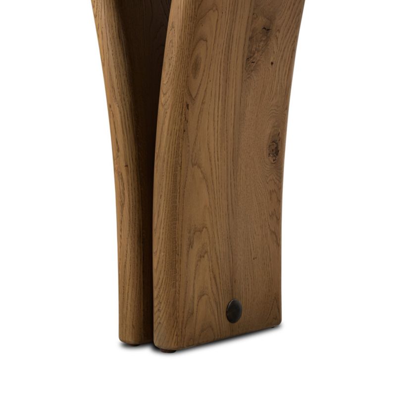 Jale Brown French Oak 82" Console Table - image 7 of 8