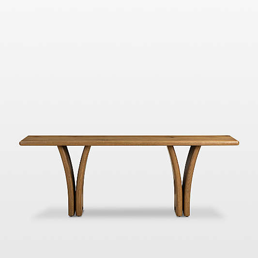 Jale Brown French Oak 82" Console Table