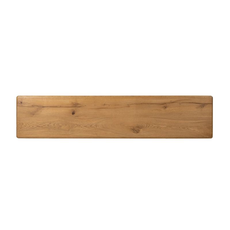 Jale Brown French Oak 82" Console Table - image 5 of 8