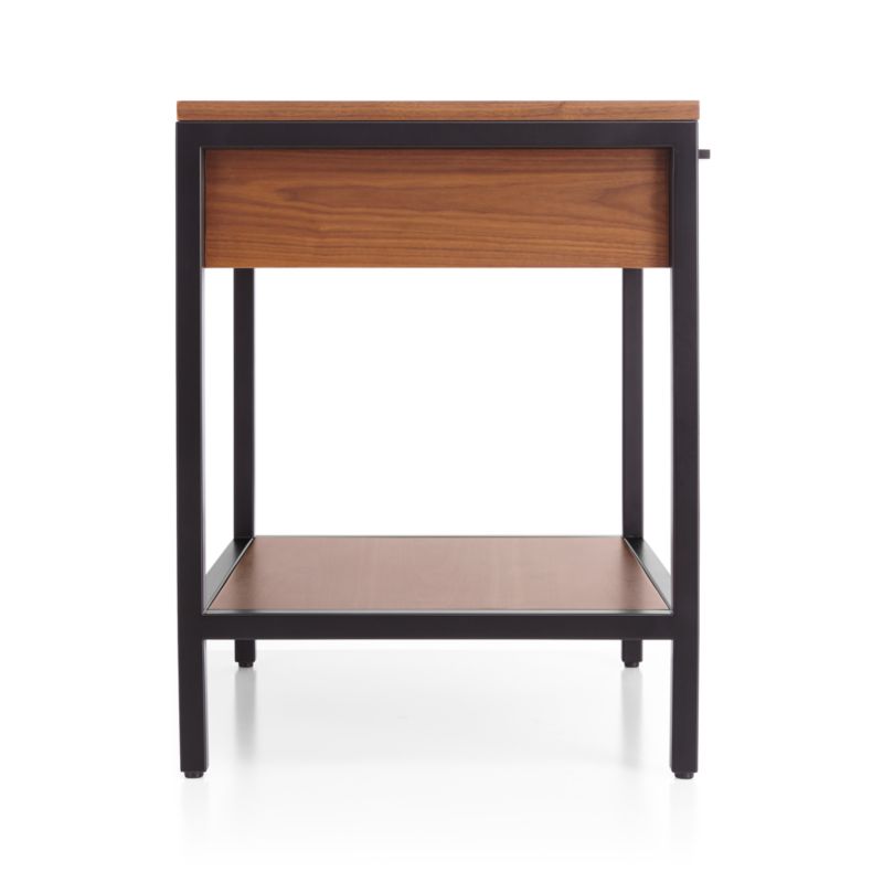 James Walnut with Black Frame Nightstand + Reviews | Crate & Barrel Canada