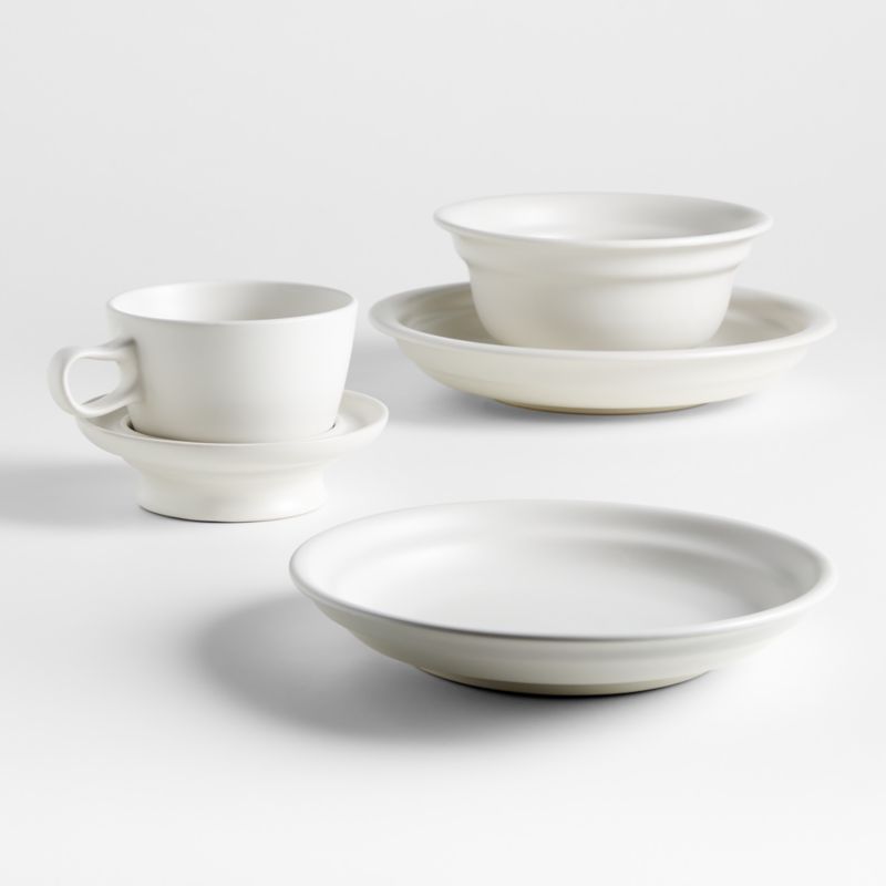 Jamesware White Stoneware 5-Piece Place Setting - image 0 of 7