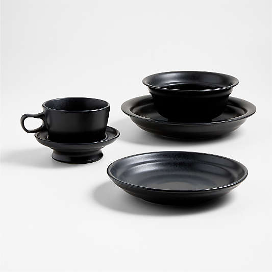 Jamesware Charcoal Stoneware 5-Piece Place Setting