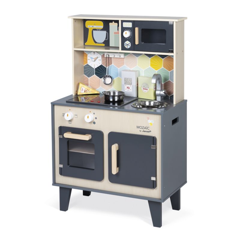 Janod Mozaic Big Cooker Kids Wooden Play Kitchen - image 3 of 11