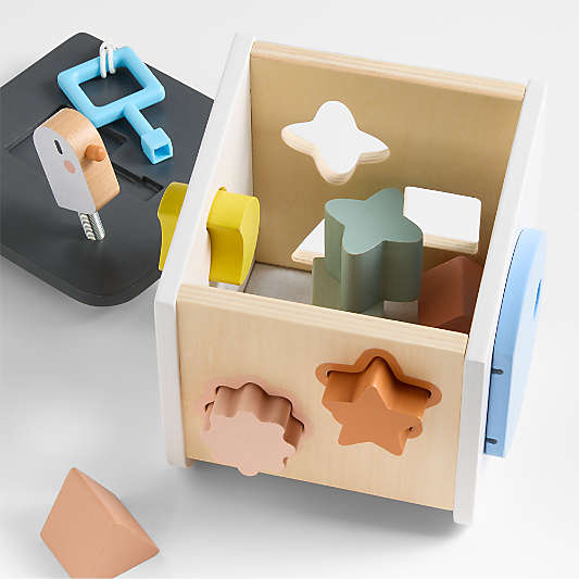 Janod Sweet Cocoon Wooden Bird House Kids Shape Sorter Toy