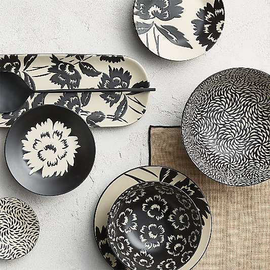 Jardin Stoneware Appetizer Plates, Set of 4