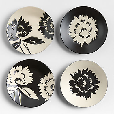 View Jardin Stoneware Appetizer Plates, Set of 4 details