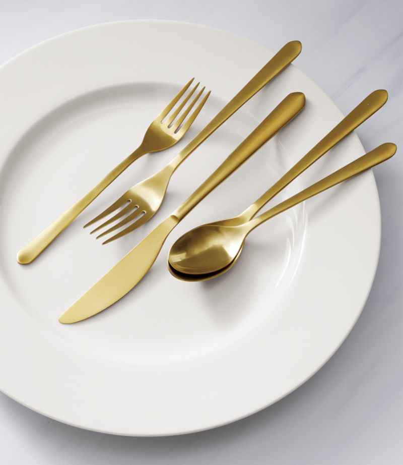 Jasper Gold 20-Piece Flatware Set - image 3 of 16