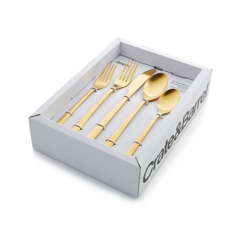 Jasper Gold 20-Piece Flatware Set - image 10 of 16