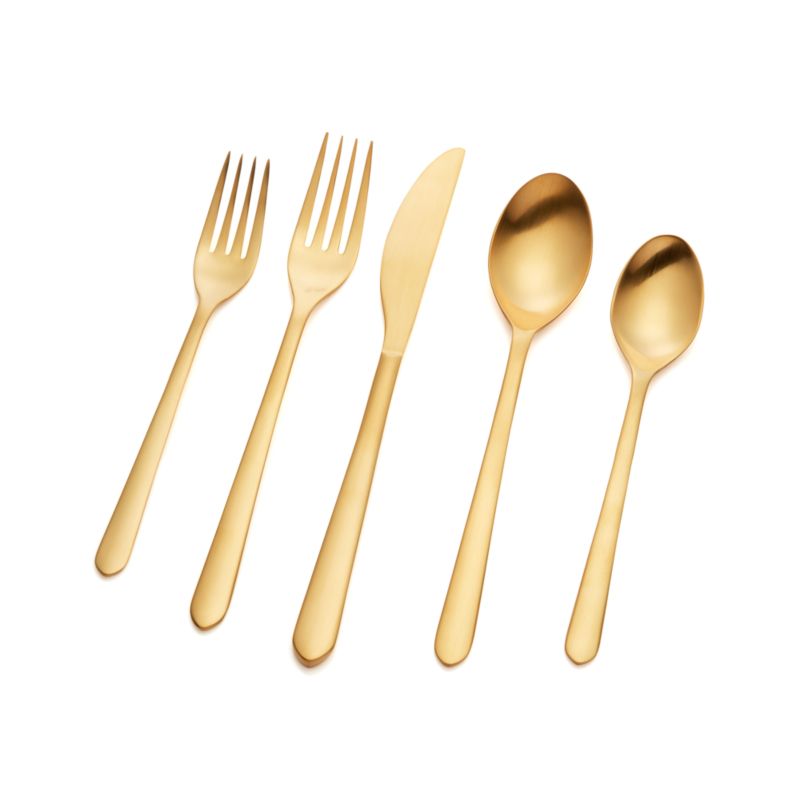 Jasper Gold 20-Piece Flatware Set - image 11 of 16