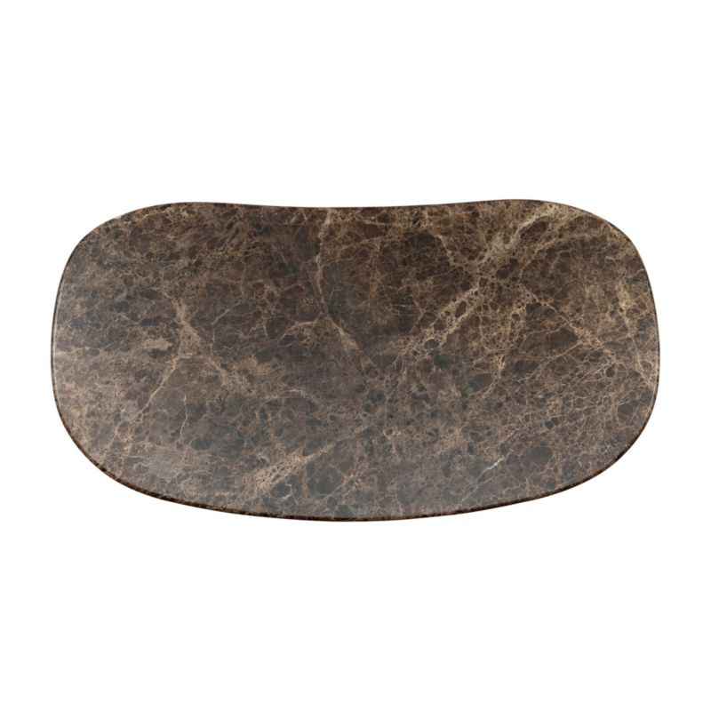 Jayda Brown Marble 65" Pedestal Coffee Table - image 6 of 8