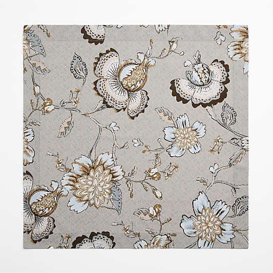 Jacobean Floral Cotton Dinner Napkin, Set of 4