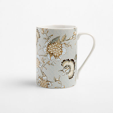View Jacobean Floral 12.85-oz. Porcelain Mug details