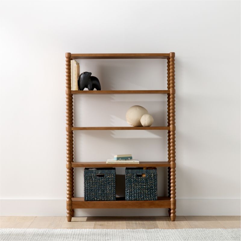 Jack 30" Hazelnut Ash Wood 4-Shelf Tall Kids Bookcase - image 1 of 4