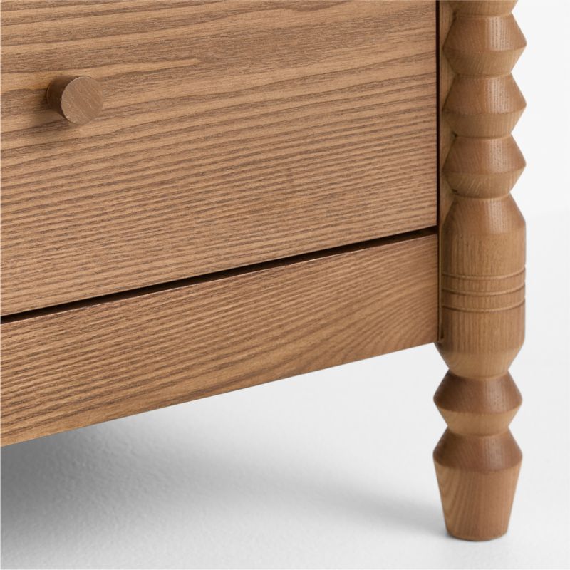 Jack 39" Hazelnut Ash Wood Narrow 3-Drawer Kids Dresser - image 5 of 6