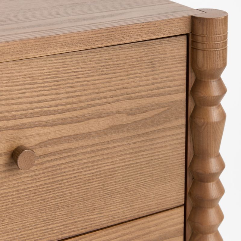 Jack 39" Hazelnut Ash Wood Tall 4-Drawer Kids Dresser - image 5 of 6