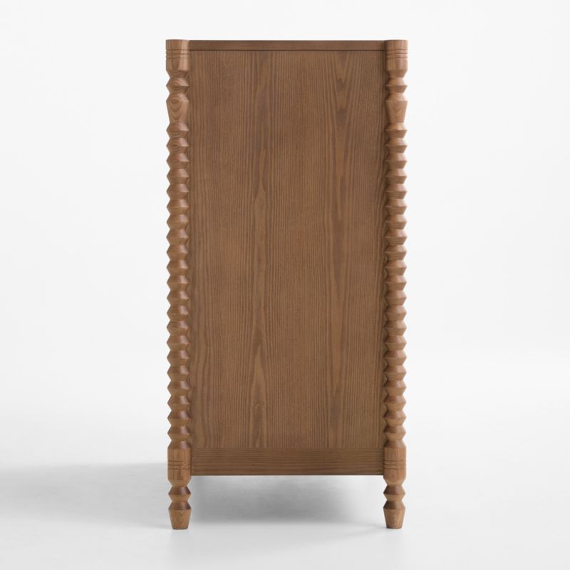Jack 39" Hazelnut Ash Wood Tall 4-Drawer Kids Dresser - image 4 of 6