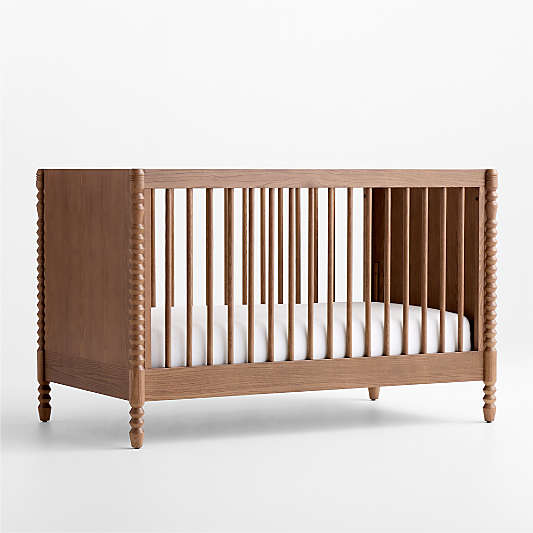 Jack Hazelnut Ash Wood Convertible Crib