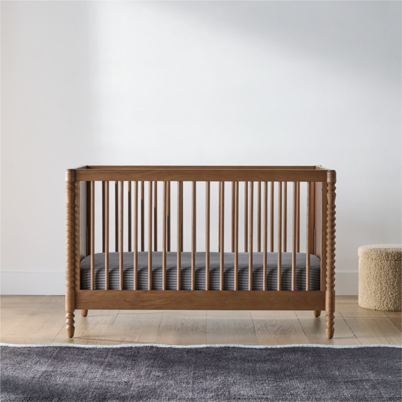 Jack Hazelnut Ash Wood Convertible Crib - image 1 of 6