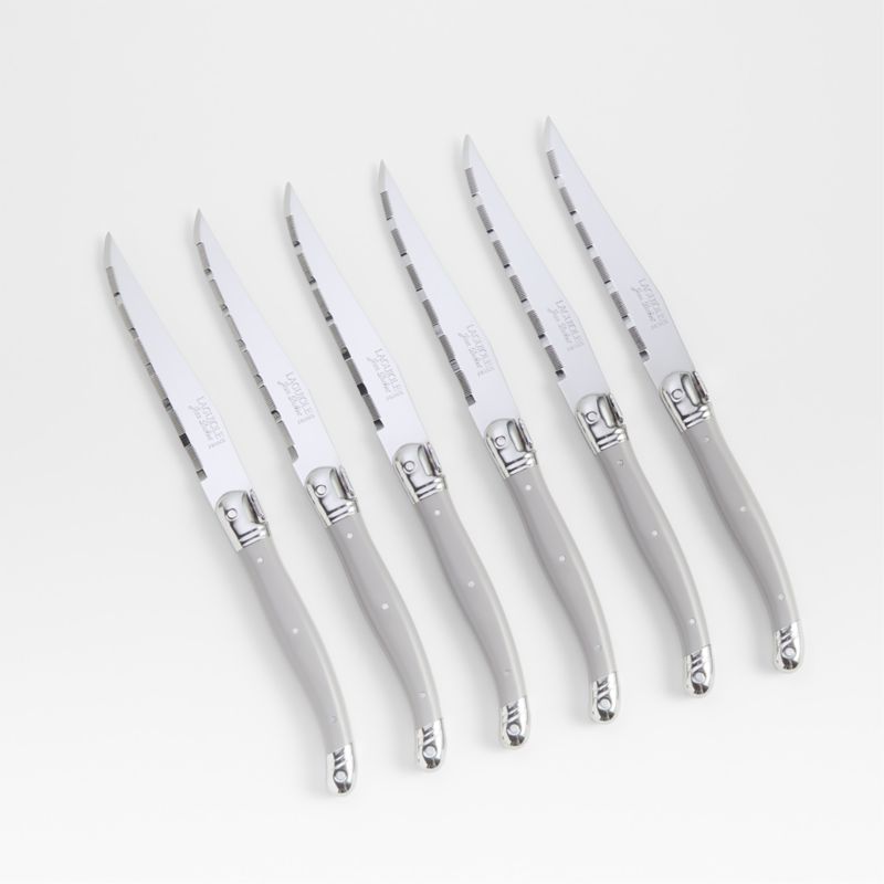 Jean Dubost Laguiole ® Grey Steak Knives, Set of 6