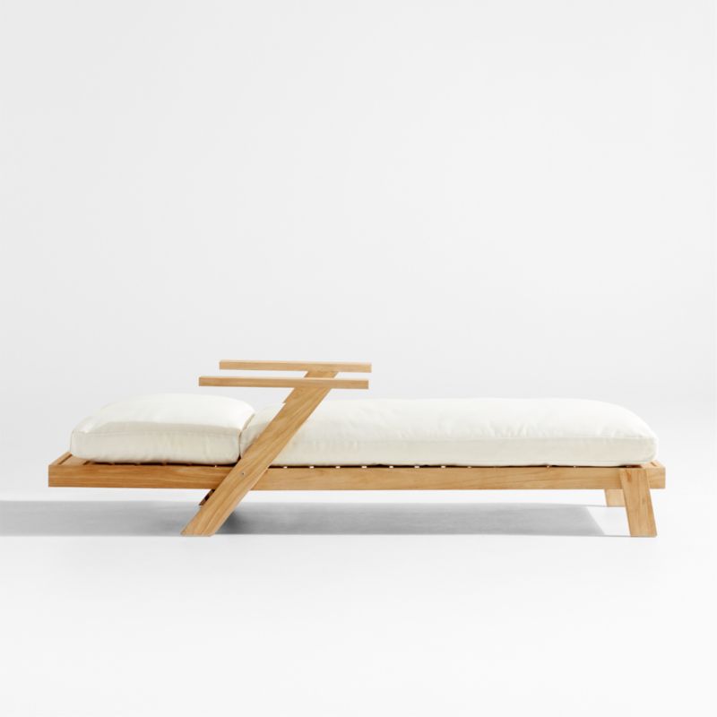 Jeannie Teak Outdoor Chaise Lounge by Leanne Ford - image 10 of 12