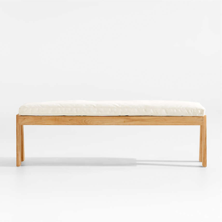 Jeannie Teak Outdoor Dining Bench by Leanne Ford
