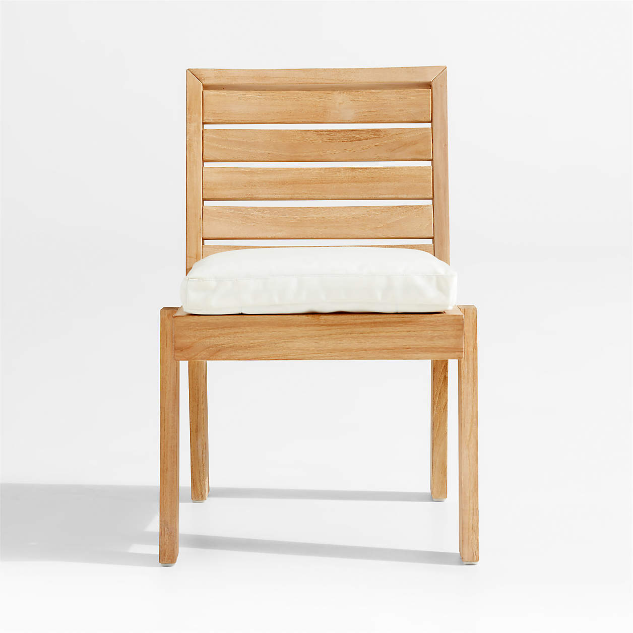 Jeannie Teak Outdoor Dining Chair by Leanne Ford Crate & Barrel