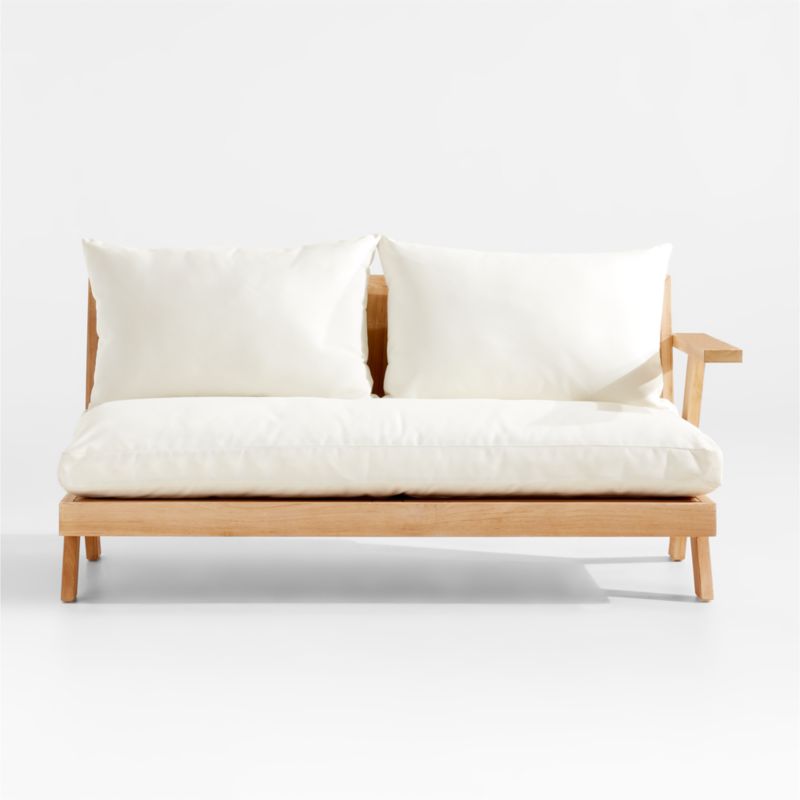 Jeannie Right Arm Teak Outdoor Sofa by Leanne Ford - image 0 of 6