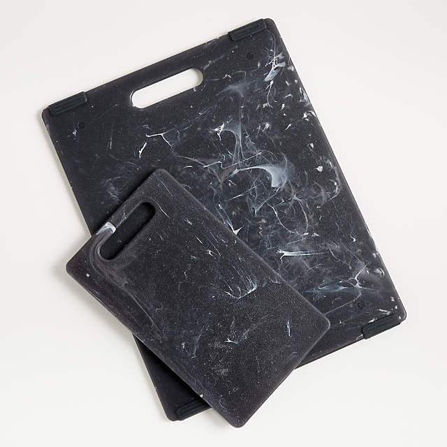 Tovolo Charcoal Plastic Hi-Low Cutting Board