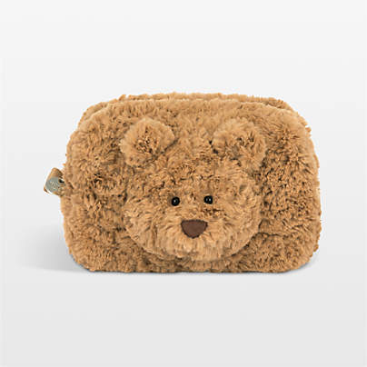 Jellycat Bartholomew Bear Pouch Kids Stuffed Animal Pouch