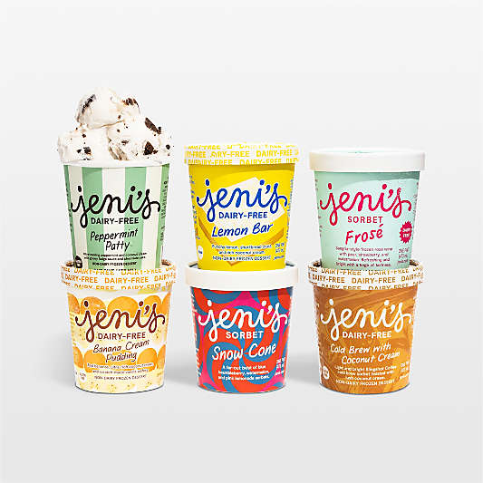 Jeni's Dairy Free 6-Pint Ice Cream Collection